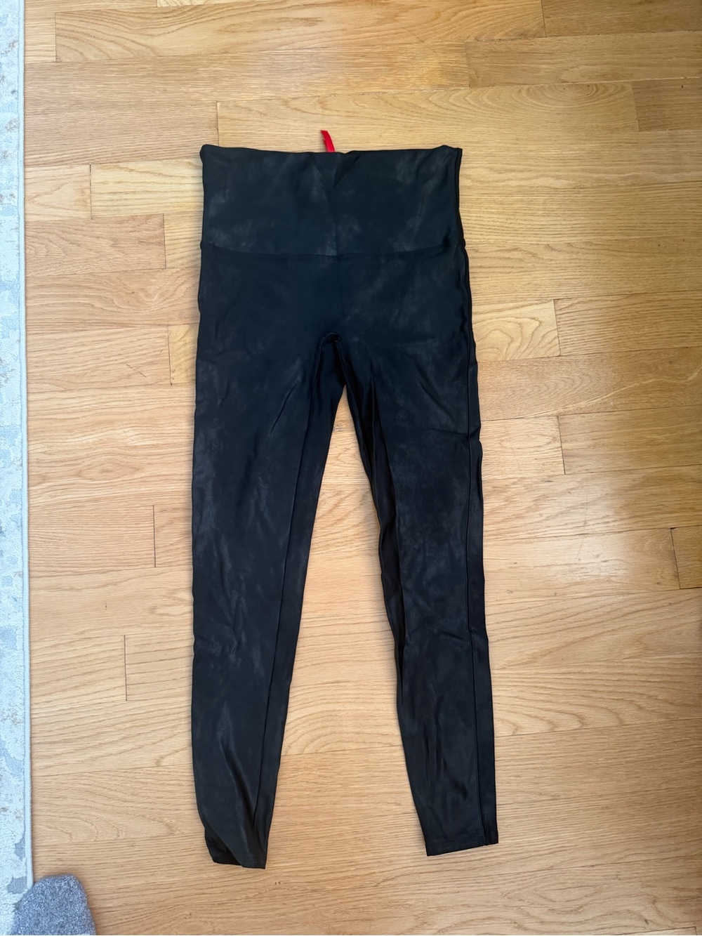 SPANX Faux Leather Black High-Waist Sculpting Leggings